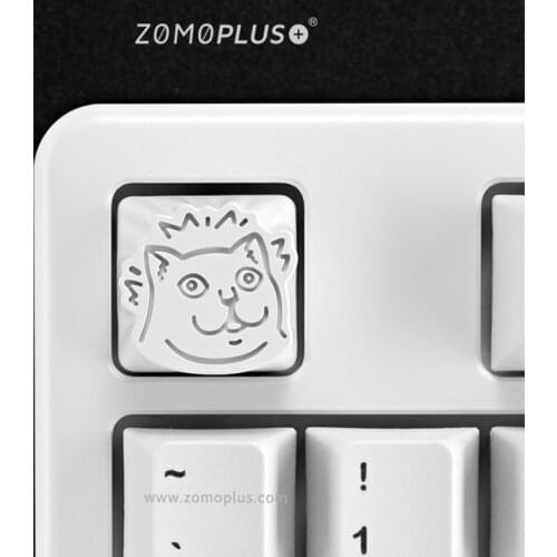 Key cap mechanical keyboard keycap personality design,Strange keycap Increase La,Mur cat Cherry MX axis aluminum alloy keycaps