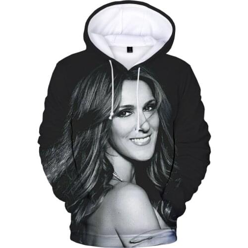 Fashion Design Celine Dion Hoodie Men Women Sweatshirts Fashion Fans Clothes Harajuku Streetwear Celine Dion Sweatshirts