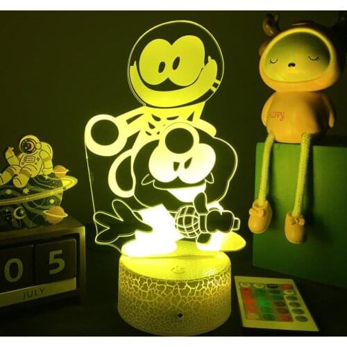 Game Friday Night Funkin Night Light Skid and Pump Figure Table Lamp for Childrens Bedroom Decoration Birthday Gifts