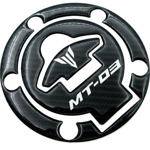 New Motorcycle 3D Carbon Fiber Sticker Gas Fuel Tank Cap Cover Pad Protector Decal For Yamaha MT03 MT-03 YZF R3 R15 YZFR3 YZFR15