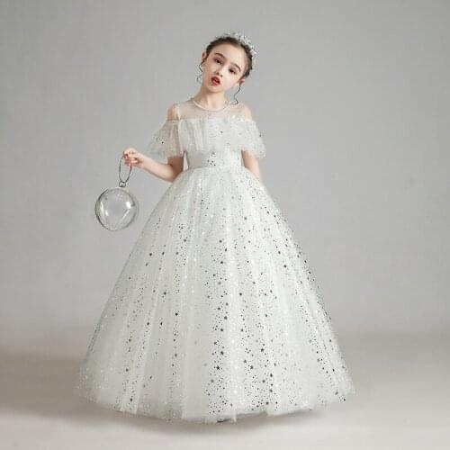 Easter Mesh Dresses Kids Dresses For Girls Elegant Princess Dress Children Dress Costume Wedding Dress Vestidos For 3-12 Age
