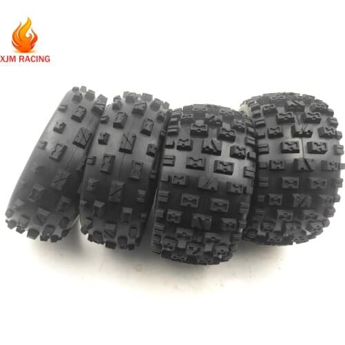 Front Size 170x60 or Rear Size 170x80 Knobby Tyre Skin Set for 1/5 Hpi Rofun Rovan Km Baja 5b Rc Car Toys Parts