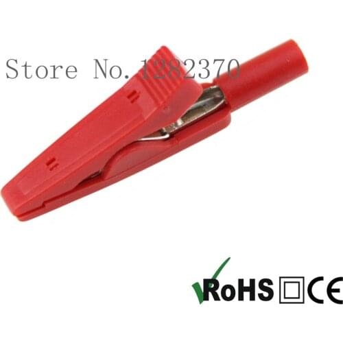 [SA] CL2187 insulated copper line alligator clip leads or 2mm plug in medical electrode clip Alligator --50pcs/lot