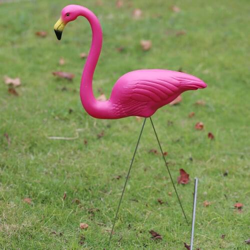 SOLEDI Flamingo Statue Outdoor Gardening Decor Flamingo Garden Artificial Pink/Red for Festival Garden Lawn Art Ornaments