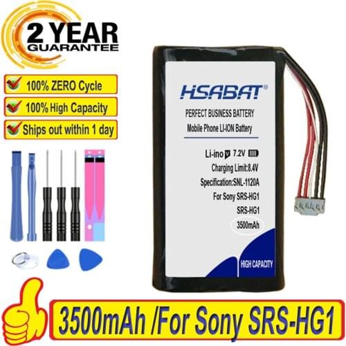Top Brand 100% New 3500mAh LIS2213 Battery for Sony SRS-HG1 Player Accumulator 3-wir Batteries