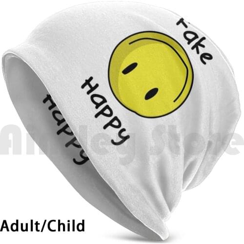 Fake Happy Beanies Knit Hat Hip Hop Fake Happy Paramore Fake Smile Smile Meme Smile Funny Paramore Art Fake