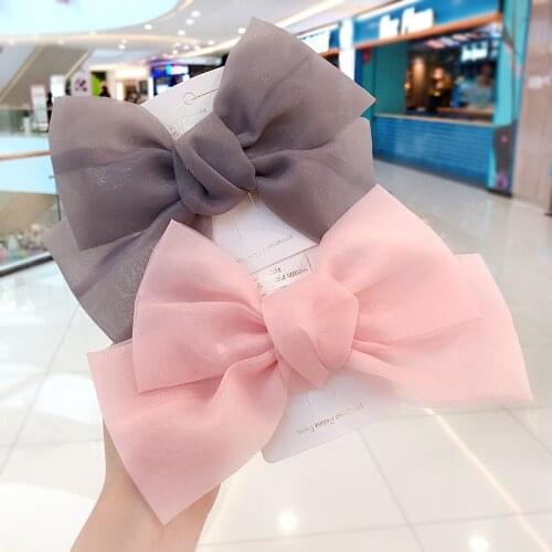 Raindo New Women Girl Elegant Lace Pearl Floral Spots Bow Hair Clips Lady Lovely Colors Hairpins Female Fashion Hair Accessories