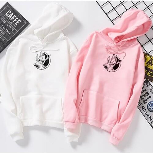 Winter Plus Velvet Graphics Print Sweatshirts Women Gown with Hood Hoodie Ladies Long Sleeve Hooded Pullovers Clothes Sweatshirt