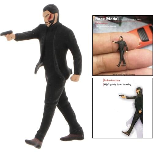 1/64 Tiny People Model Miniature Scene Character Train Layout Building Landscape Scenery