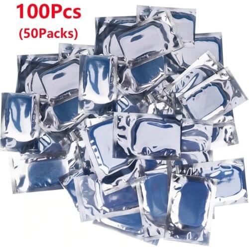 100Pcs(50Packs) Replacement ABS Gel Pads EMS Abdominal Muscle Stimulator Hydrogel Gel Patch For Abdomen Massage Machine Stickers