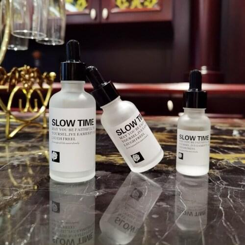 100pcs wholesale 30ml frosted clear glass dropper bottle essential oil glass bottles with black cap 10ml 15ml 20ml