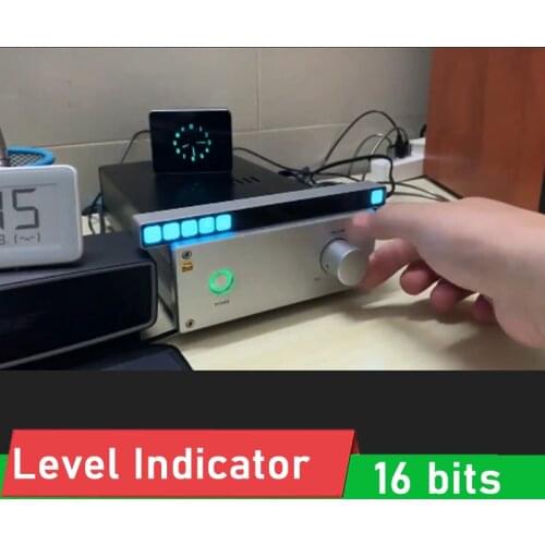 16bits Sound Control Level Indicator LED Mono VU Meter rhythm Analyzer Display Audio Music Spectrum AGC F/ CAR POWER AmplifieR