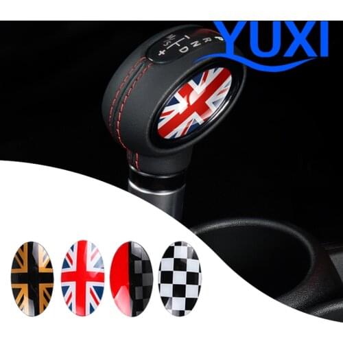 2 Pcs Car interior Gear lever fashion Decoration stickers For BMW MINI ONE Cooper S F54 F55 F56 F57 F60 COUNTRYMAN car styling
