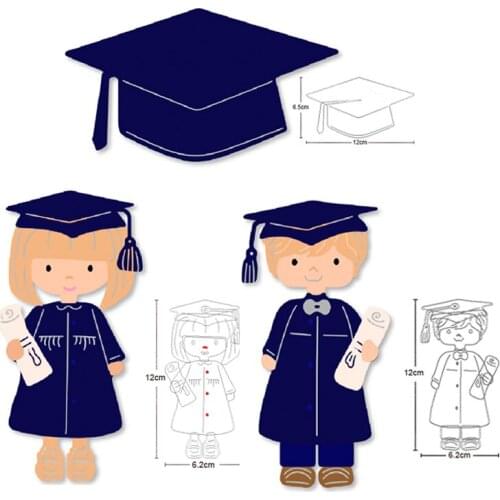 2020 New Metal Dies Doctor Boy Girl Hat Cutting Dies Stencils dies for DIY Scrapbooking Paper Card Embossing Die Cut crafts dies