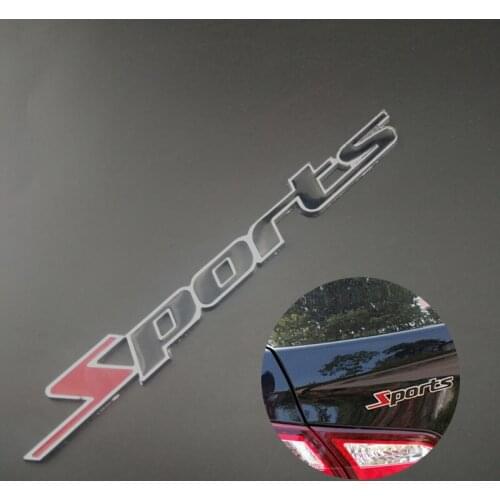 3D Sports Car Stickers Emblems Badge Decal Decor Decoration