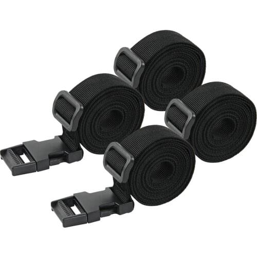 4pcs Outdoor Bundled Strap Nylon Backpack Luggage Bag Lashing Strap Strong Buckle Rope Camping Tent Accessories