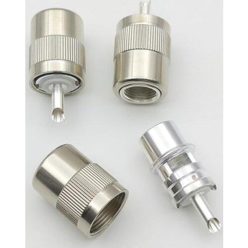 50pcs UHF Male PL259 Plug Solder for RG8 RG213 LMR400 7D-FB Cable Connector