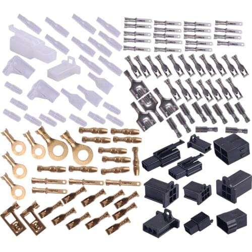 Beler Universal Durable Motorcycle Connectors Wiring Wire Loom Harness Terminal Bullet Plug Repair Kit