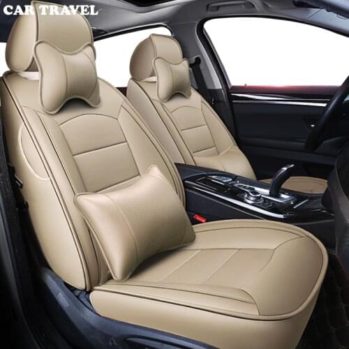CAR TRAVEL custom real leather car seat cover for Toyota 86 Alphard PRADO RAV4 Fj CRUISER LAND CRUISER CROWN Previa car seats