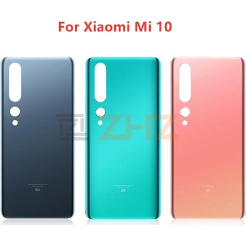 For Xiaomi Mi 10 Battery Back Cover Rear Door Housing Side Key Replacement Repair Spare Parts