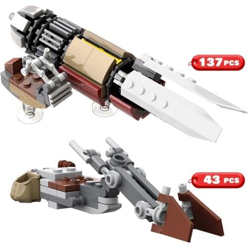 Technical Star Movie Figures The Marshalls Swoop Bike Mandalores Speeder Bike DIY Idea Motorcycle Building Blocks Toys Gift