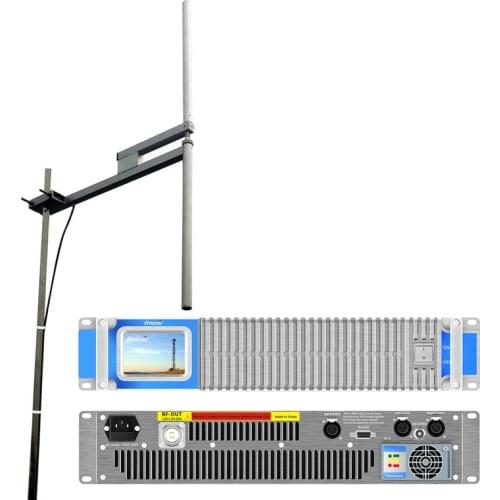 FMUSER 2KW FM TX With Antenna Package ( 2000W FM Transmitter + 2KW Dipole Antenna + 30M Coaxial Cable )