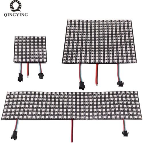 WS2812B Flexible Pixel 8x8 16x16 8x32 SK6812 Individuell Adressierbare Digitale led-modul Panel Flexible DIY Display Board DC5V