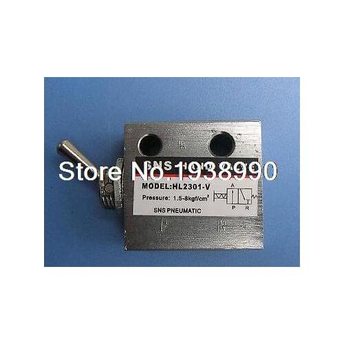 HL-2301-V 2 Port 3 Position Pneumatic Knob Switch Valve