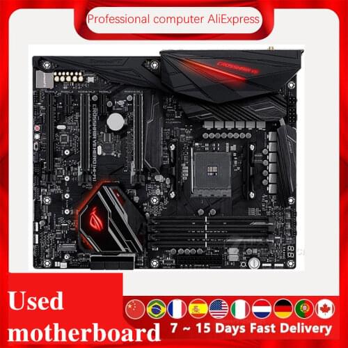 Used For ASUS ROG CROSSHAIR VII HERO (WI-FI) Motherboard Socket AM4 For AMD X470 X470M Original Desktop Mainboard Mainboard