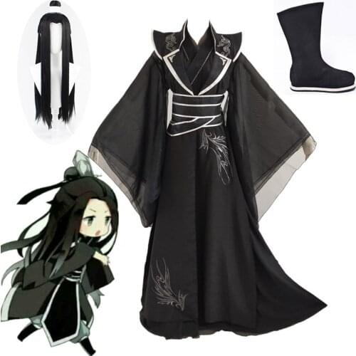 Anime MO DAO ZU SHI Song Zitan Cosplay He Xuan Chang Geng Costume Sha Po Lang Tian Guan Ci Fu Character Suits Hanfu Costume wig