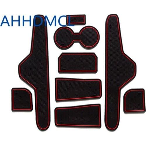 Car Door Gate Slot Mats Cup Armrest Storage Pad For Buick Regal High Configuration Version 2009 2010 2011 2012