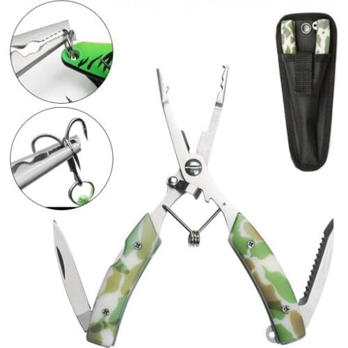 Multifunction Fish Scissors Stainless Steel Fishing Gripper Lure Pliers Line Cutter Fishing Tools Fishing Gear