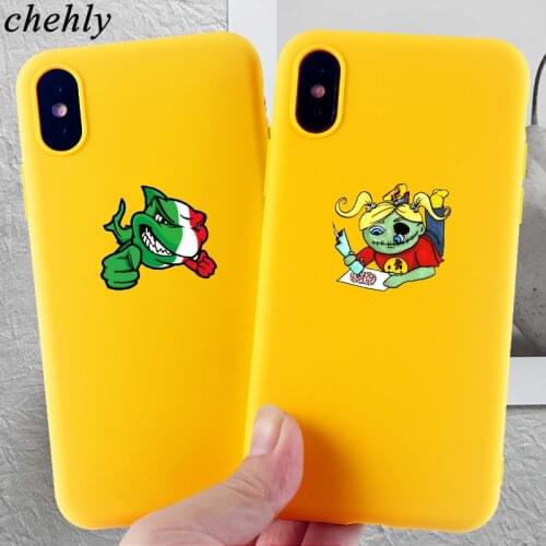 Fashion Cartoon Phone Case for IPhone 6s 7 8 11 Plus Pro X XS MAX XR Cute Cases Soft Silicone Fitted TPU Back Cover Accessories