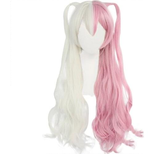 Danganronpa Monomi Women Long Wig Cosplay Costume Super Dangan Ronpa Heat Resistant Synthetic Hair Carnival Party Wigs