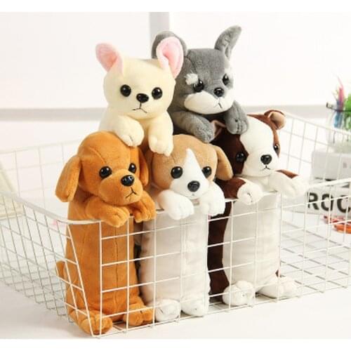 Cartoon Plush Pencil Case Kawaii Stationery Plush Dog Puppy School Office Supplies Pencil Bag for Kids Pencil Box Christmas Gift