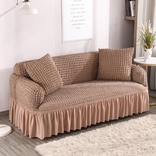 Plush Sofa Chaise Slipcover Spandex Sofa Armchair Slipcover Anti Elastic Stretchable Elastic Sofa Cover Couch Slipcover