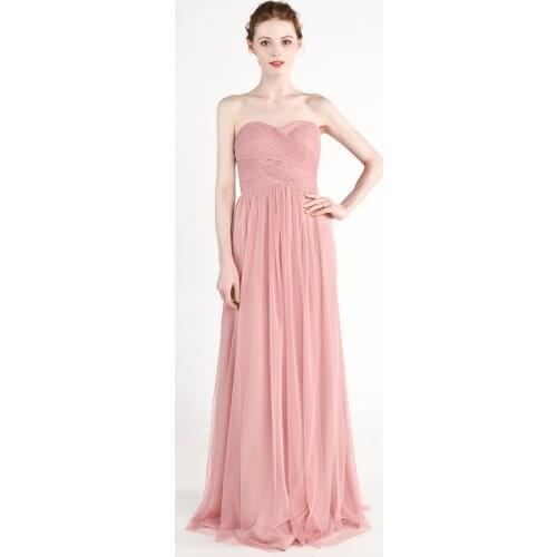 A variety of tees bridesmaid dresses new tulle sexy V neck A Line bohemian style wedding guest dress Floor-Length