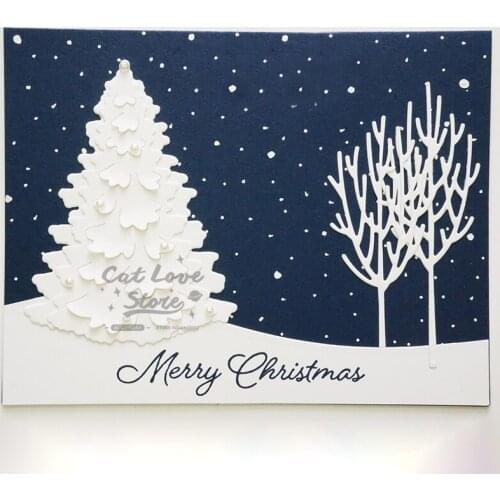 Christmas Tree Metal Cutting Die DIY Clipbook Album Paper Embossed Metal Cutting Die 2019