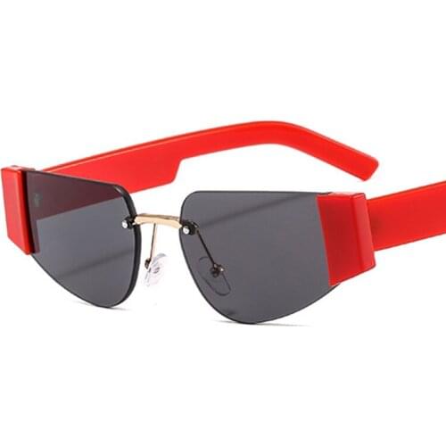 Retro vintage rimless Square Sunglasses Women fashion Brand Designer Sun Glasses Female 2020 New Glasses Eyewear UV400