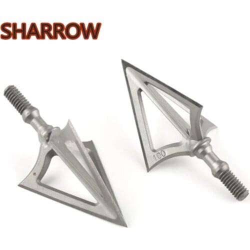 6/12/20Pcs Archery Arrow Heads Broadheads Crossbow 100 Grain 3 Fixed Blade Screw Tip For Bow Shooting Arrow Outdoor Accessories