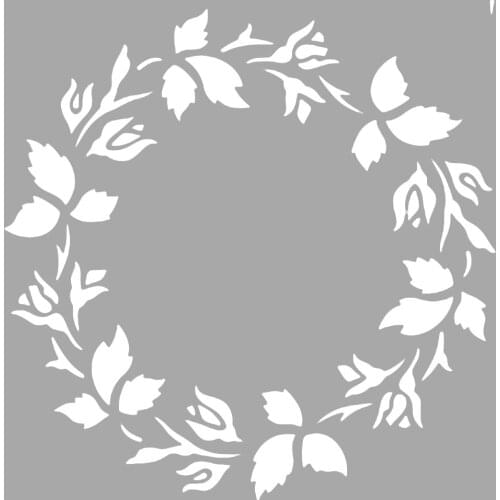 Zara Round Pattern Stencil Design, Painting Template 30x30 Cm, Walls, Tiles, furniture For Easy and Practical Pattern Application