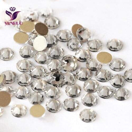 YANRUO 2088 Rhinestones for Jewelry Marking Non Hot Fix Stones Beads SS16 1440pcs Glass Pattern Rhinestones