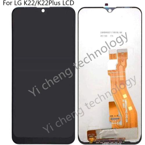 For LG K22+ LCD Display Touch Screen Digitizer Assembly with frame For LG K22 plus LCD LM-K200BAW LMK200Z LMK200E LMK200 Display