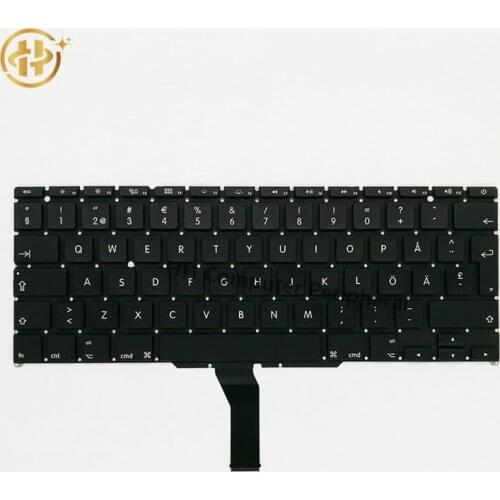 10PCS/Lot New SE Sweden Swedish keyboard For MacBook Air 11.6" A1370 A1465 Laptop Keyboard 2011 2012 2013 2014 2015 Years