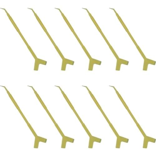 10Pcs Lashes Extension Hot Glue Spoon 2 Way Eyelash Perming Stick Tool Y Shape Comb Brush Lash Lifting Curler Applicator C1FF