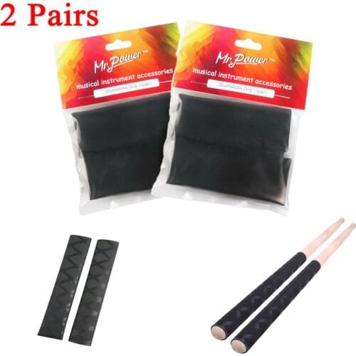 2 Pairs Drum Stick Grips Anti-Slip Drum Stick Wrap Grip Drumsticks Grips for 7A 5A 5B 7B Drumsticks Pair Musical Instrument
