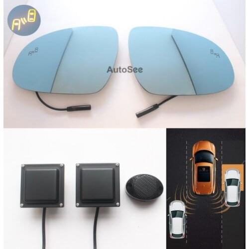 2007 for VW Golf Passat BSM BSD blind spot monitoring system 24GHZ Millimeter waves Radar Sensor Mirror LED light warning