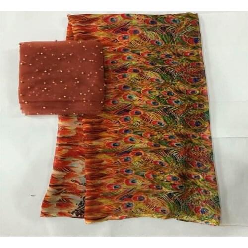 African soft silk fabric for garment neat embroidery on the material with swiss voile lace tissu ! LXF4315