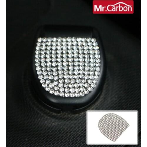 Car 3D Flash Drill Cigarette Lighter Cover Decoration Sticker For Mercedes New smart 453 Fortwo Forfour Car sStyling Accessories