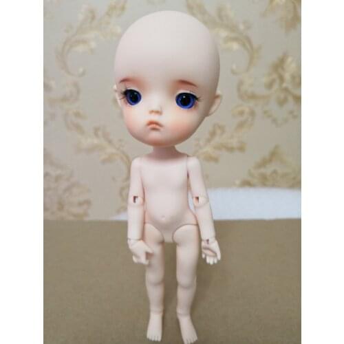 Free shipping . 1/8 bjd doll Meng with eyes
